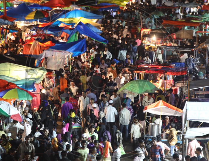 Charminar streets during Ramzan