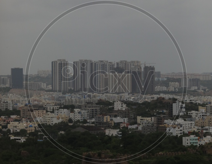 City view from Golconda Fort / Hyderabad City View