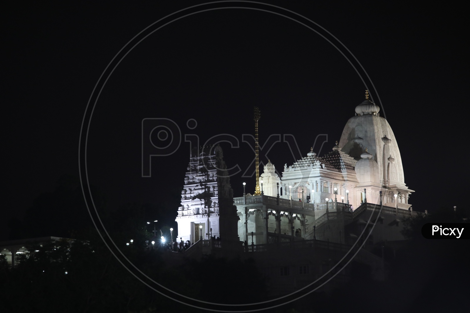 View Of  Birla Mandhir From Telugu Thalli Flyover