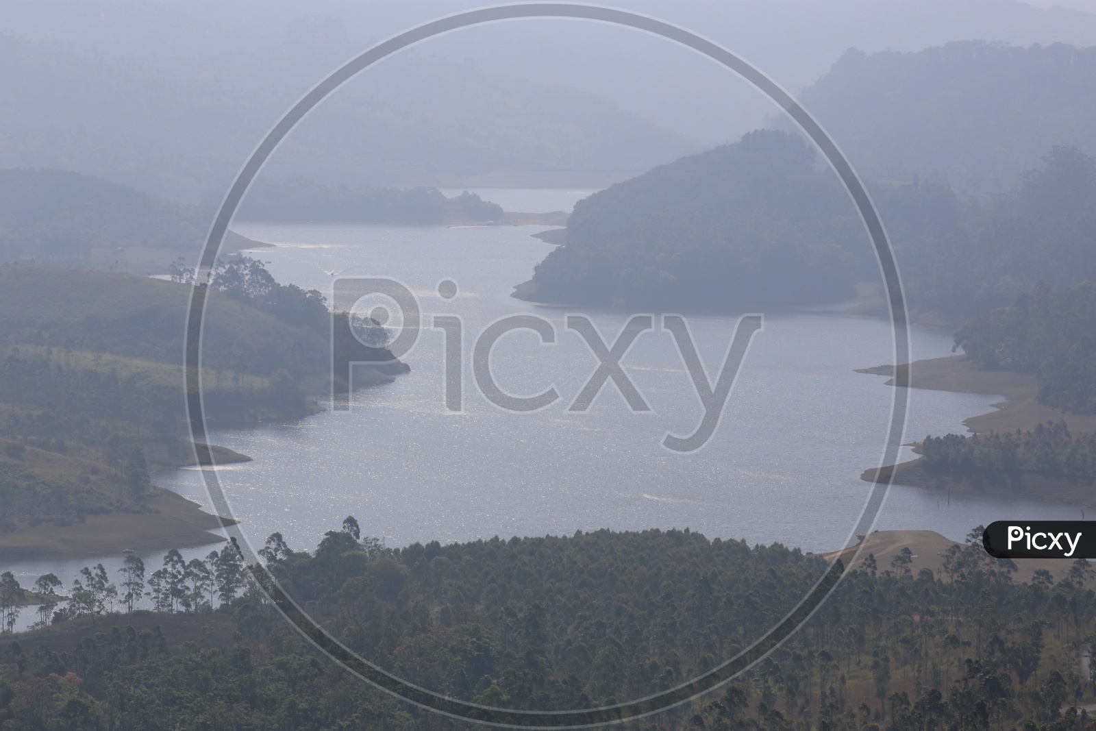 A Closeup Shot Of a River valley In Munnar