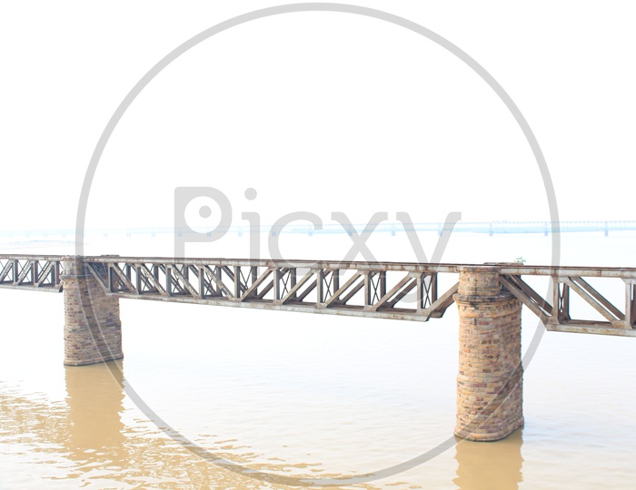 Bridge Over River Godavari In Rajahmundry