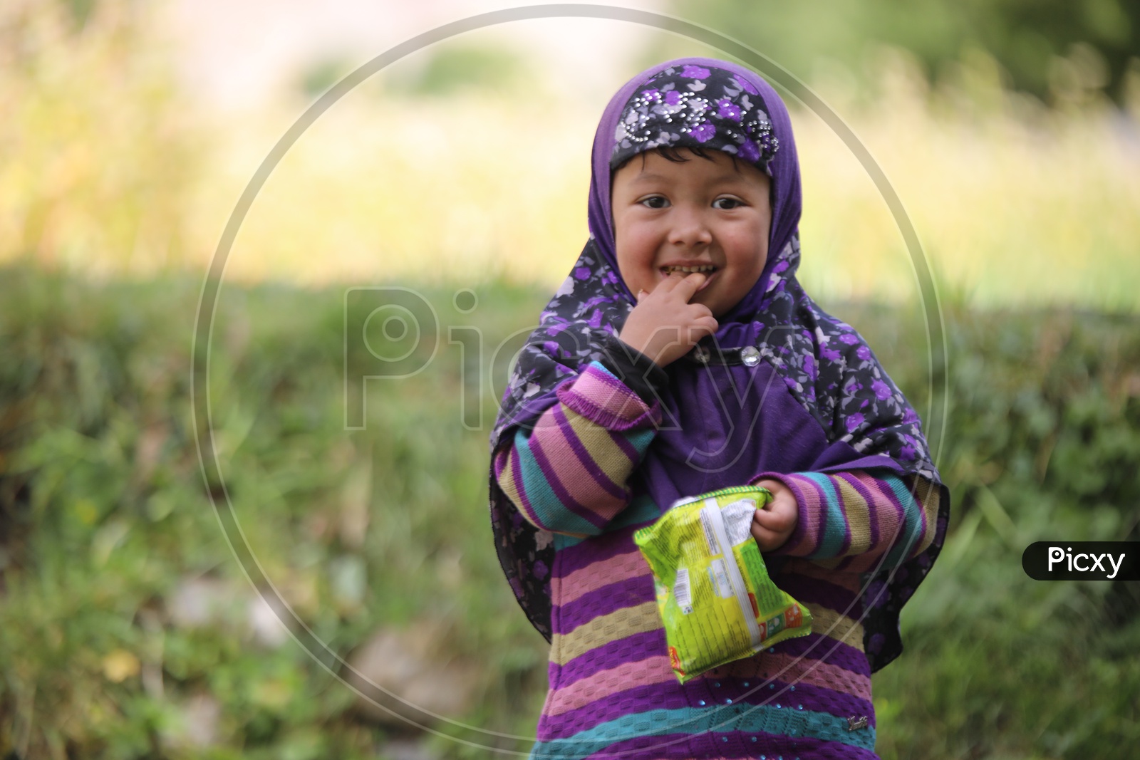 Portrait of a cute little kid from leh