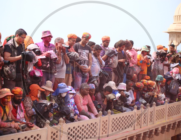Photographer Capturing the Holi Celebrations at Nandgaon