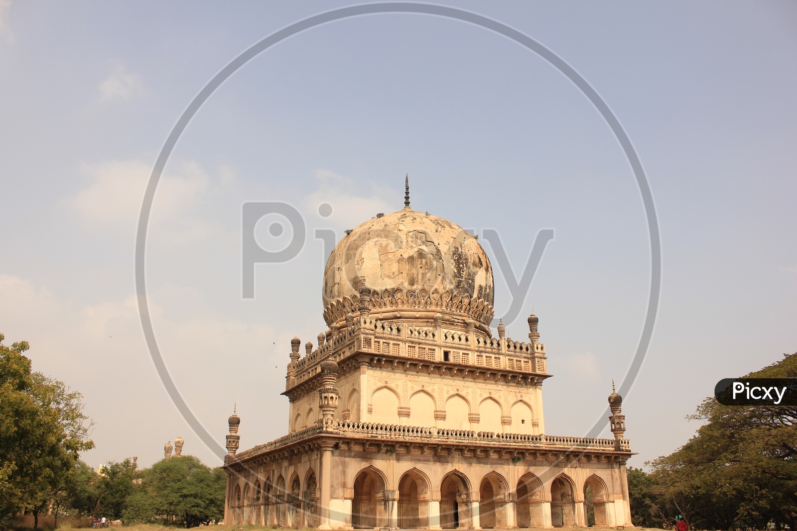 Closeup Shot Of a Qutub Shahi Tomb