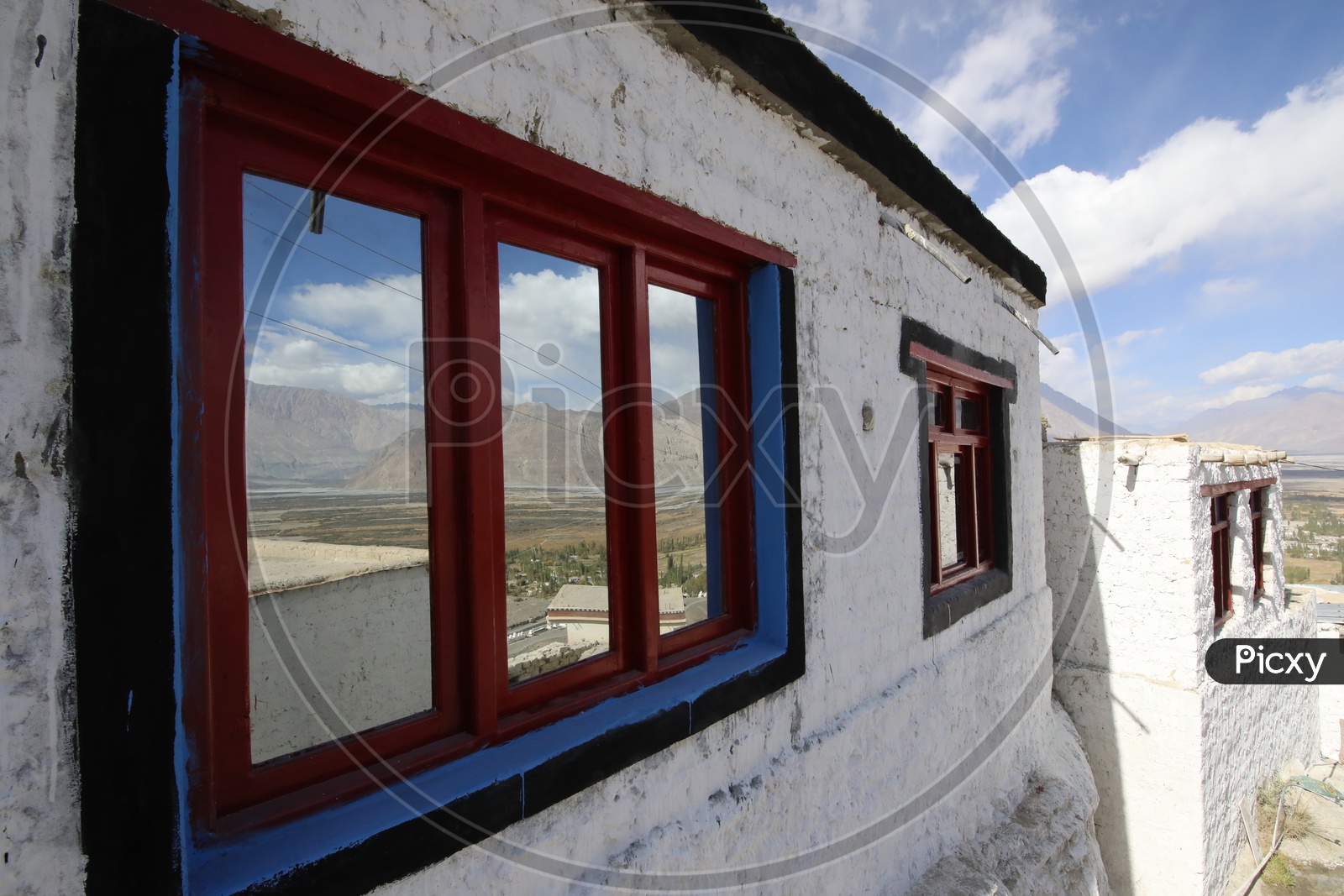 Inside Views Of Buddhist Temples In Leh