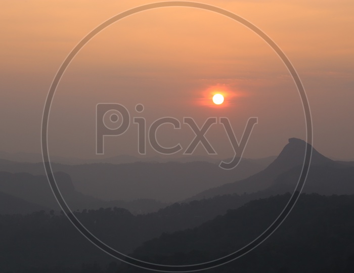 Beautiful landscape of  Sunrise in Munnar,Kerala, India