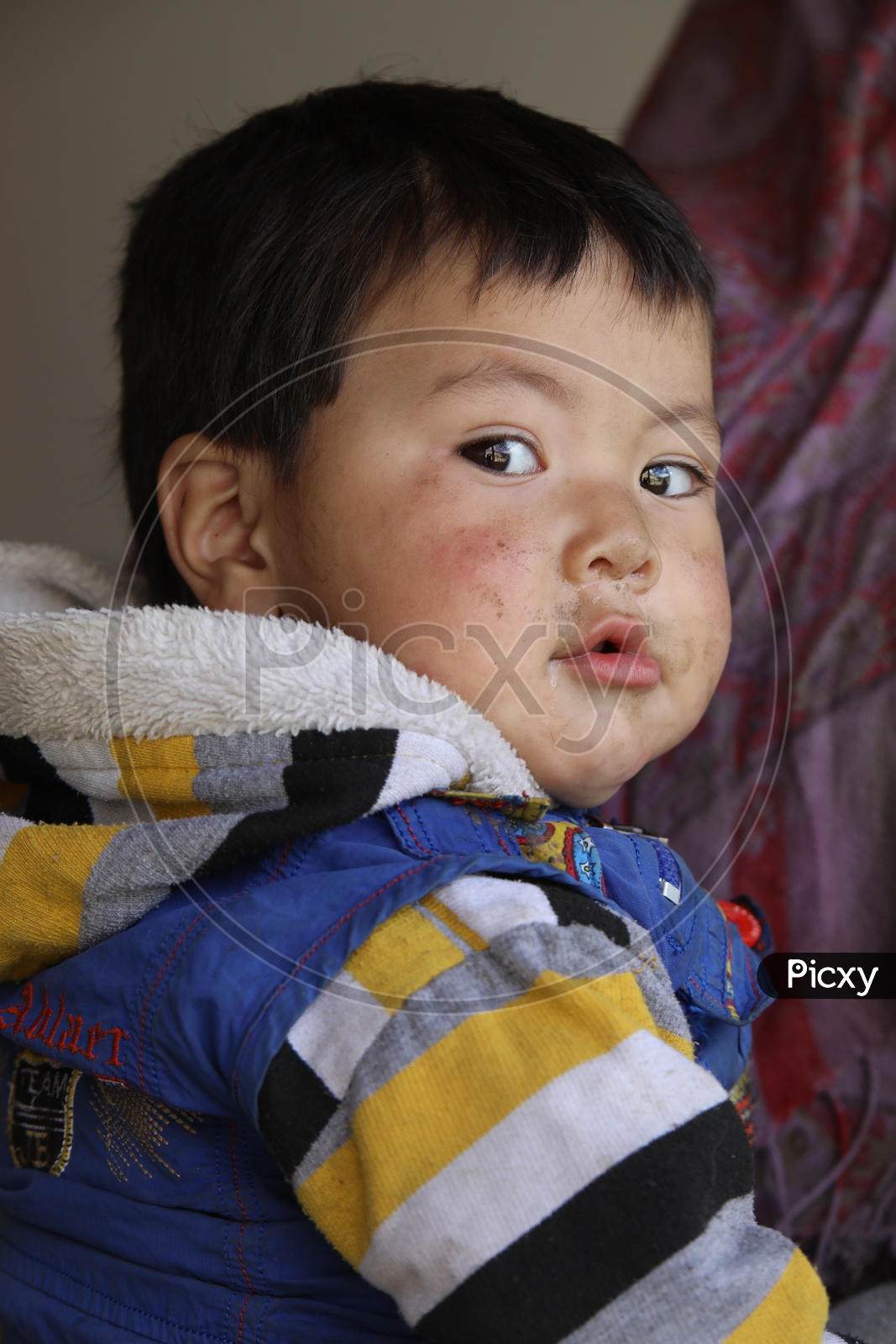 Portrait Of a Baby boy in Leh