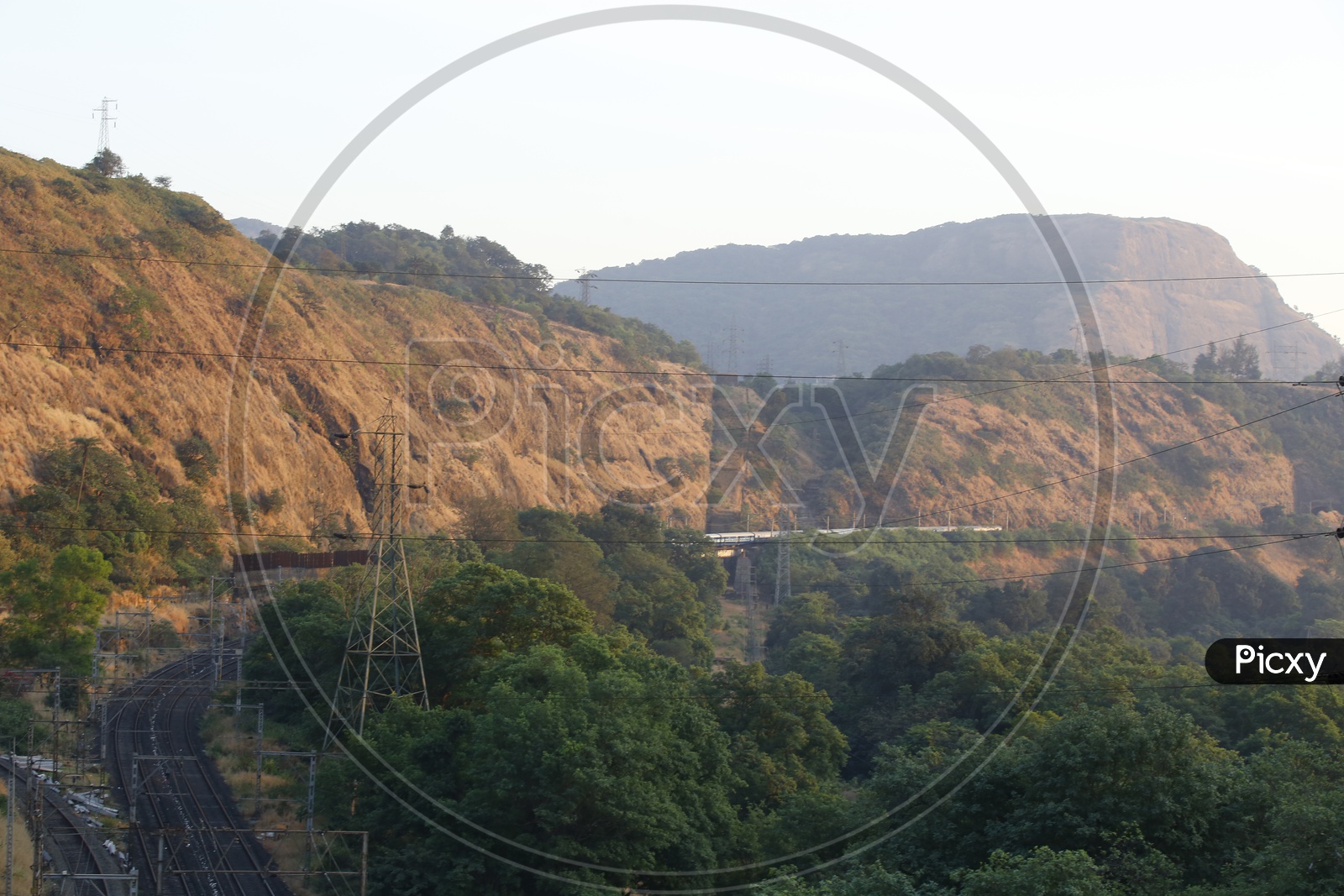 A Train Passing On The Valleys Of Lonavala