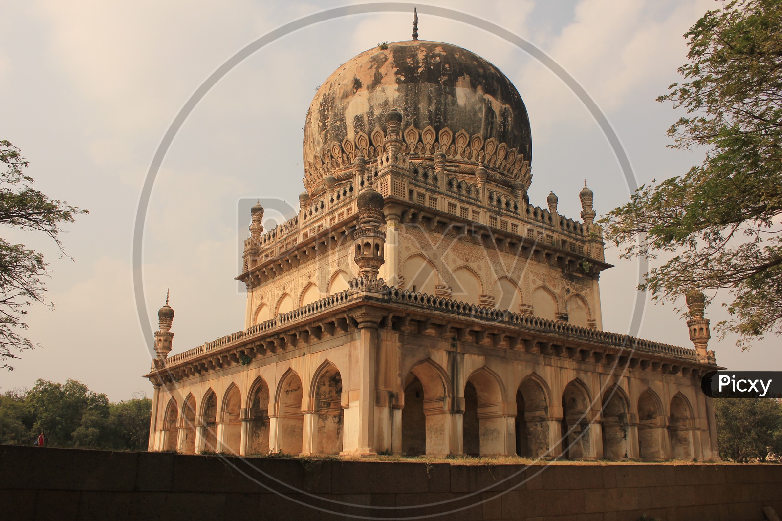 Closeup Shot Of a Qutub Shahi Tomb