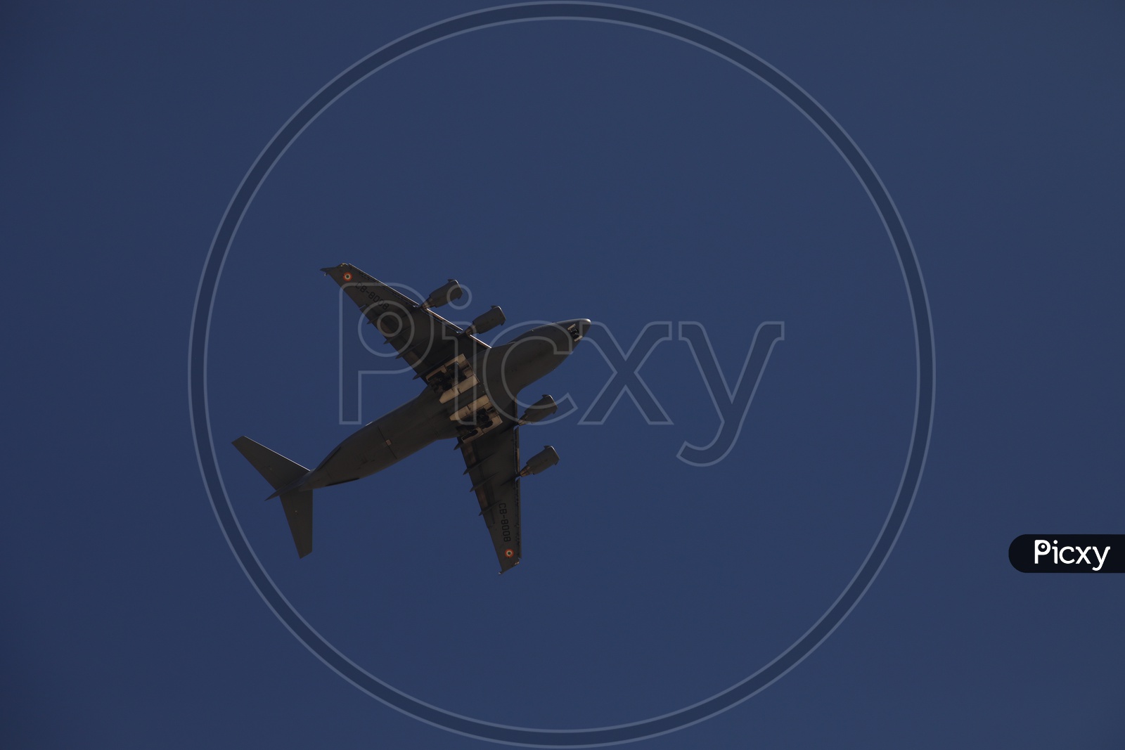 a flight flying in air in Leh