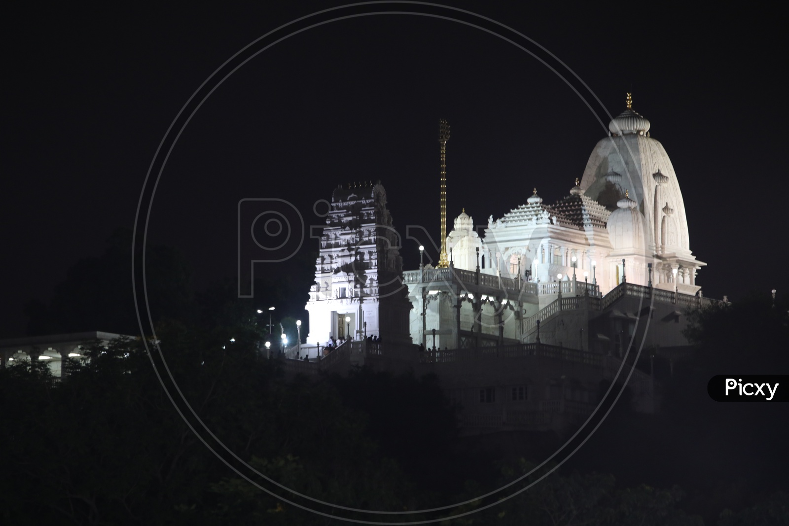 View Of  Birla Mandhir From Telugu Thalli Flyover