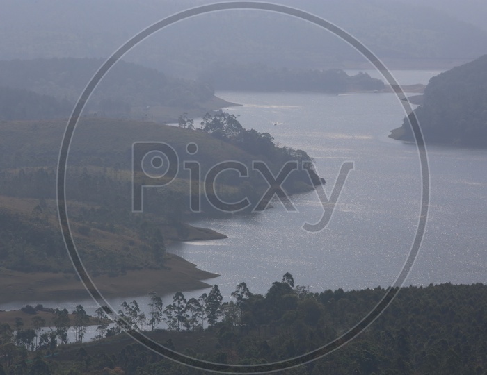 A Closeup Shot Of a River valley In Munnar