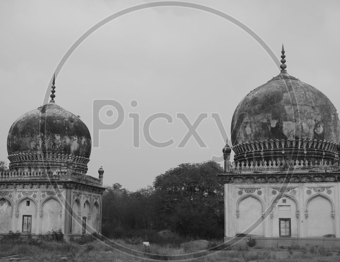 Closeup Shot Of Qutub Shahi Tombs