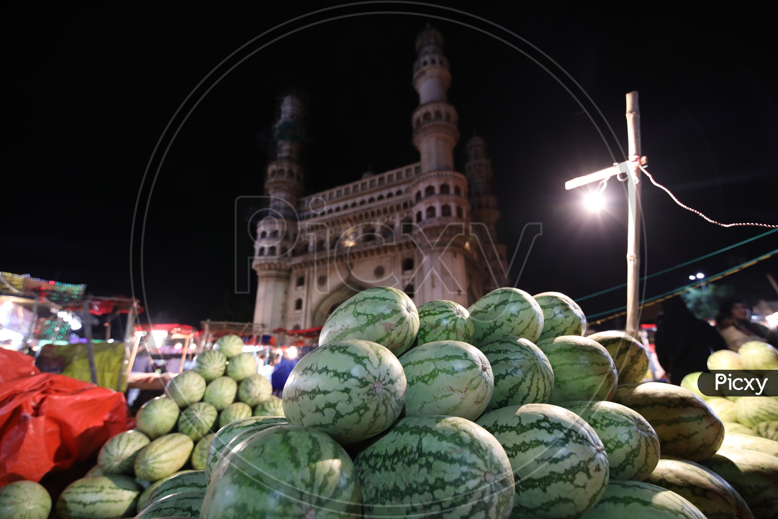 A Watermelon Vendor at Charminar