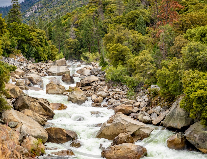 River flow, Yosemite Valley