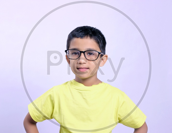 Indian Child on Eyeglass or Indian Kid