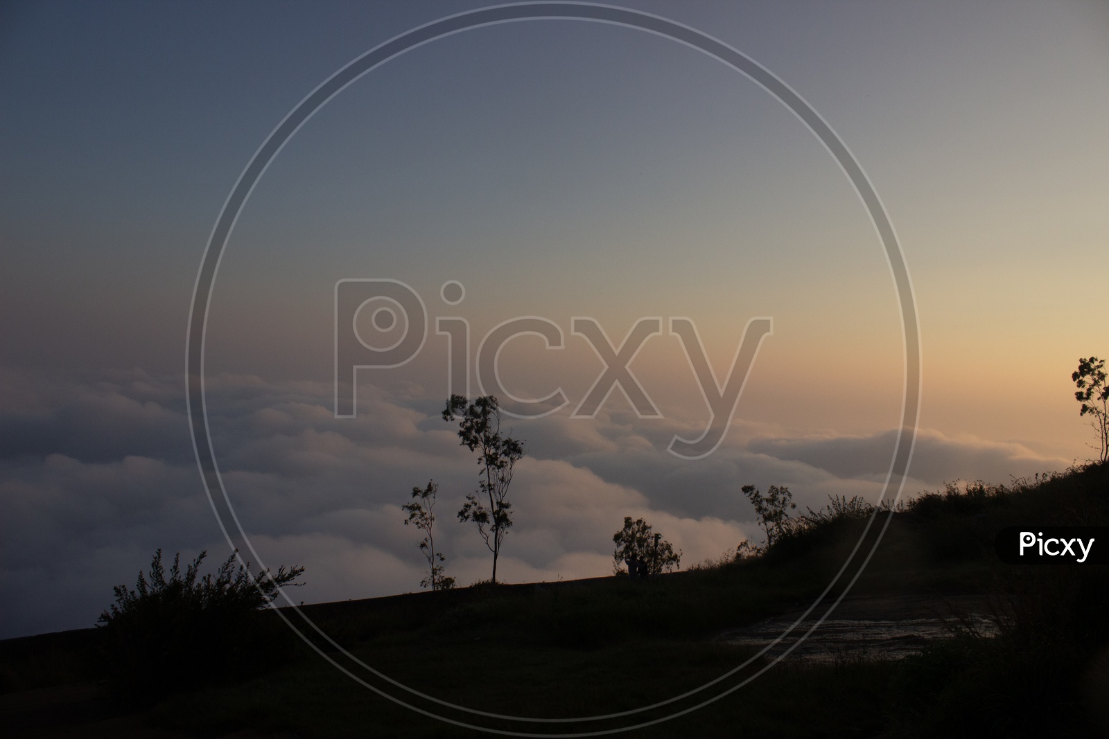 Clouds View from Nandi Hills after Sunset