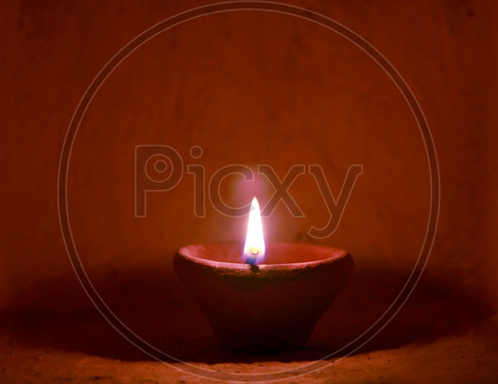 Indian Festival Diwali, Deepavali or Dipavali Lamps