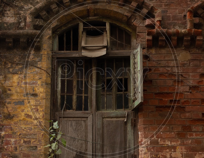 Old building window