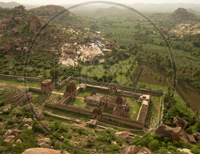 Aerial View of Achyutaraya Temple