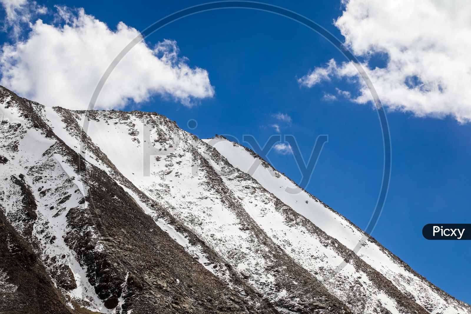 Hills and Snow Mountains around Leh Ladakh