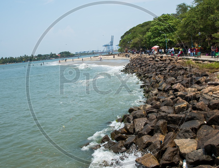Coast Line at Fort Kochi Beach,Kerala.