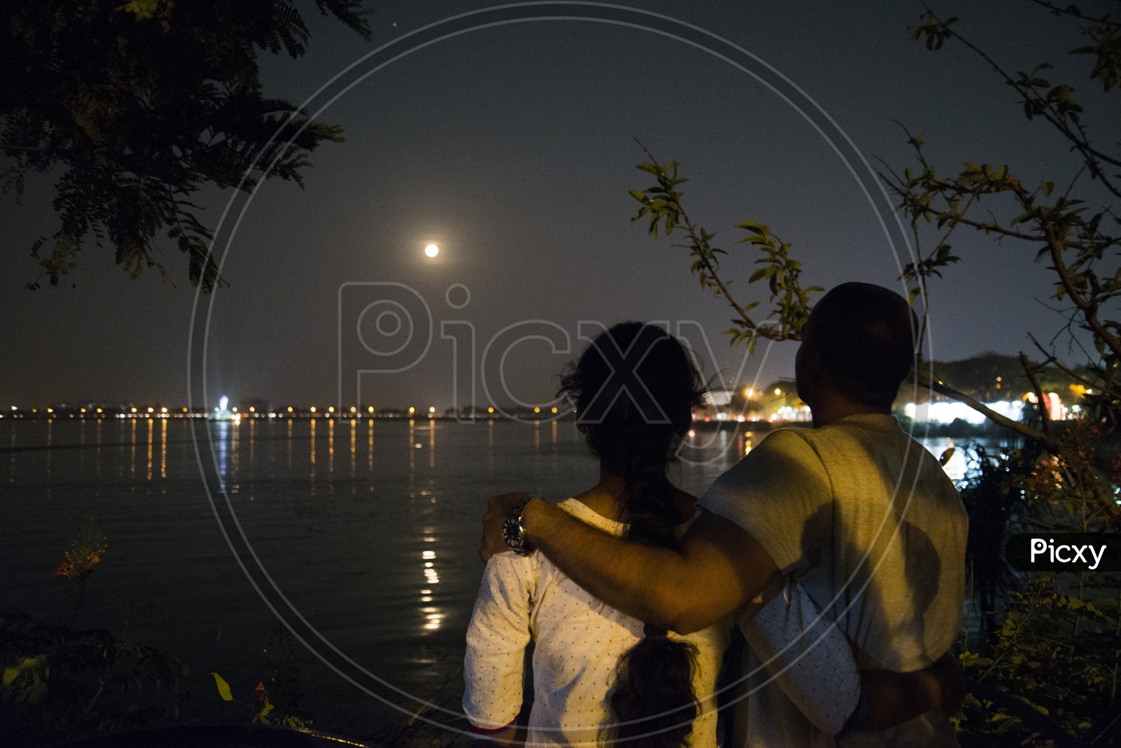 Couple at Hussain Sagar Lake, Hyderabad