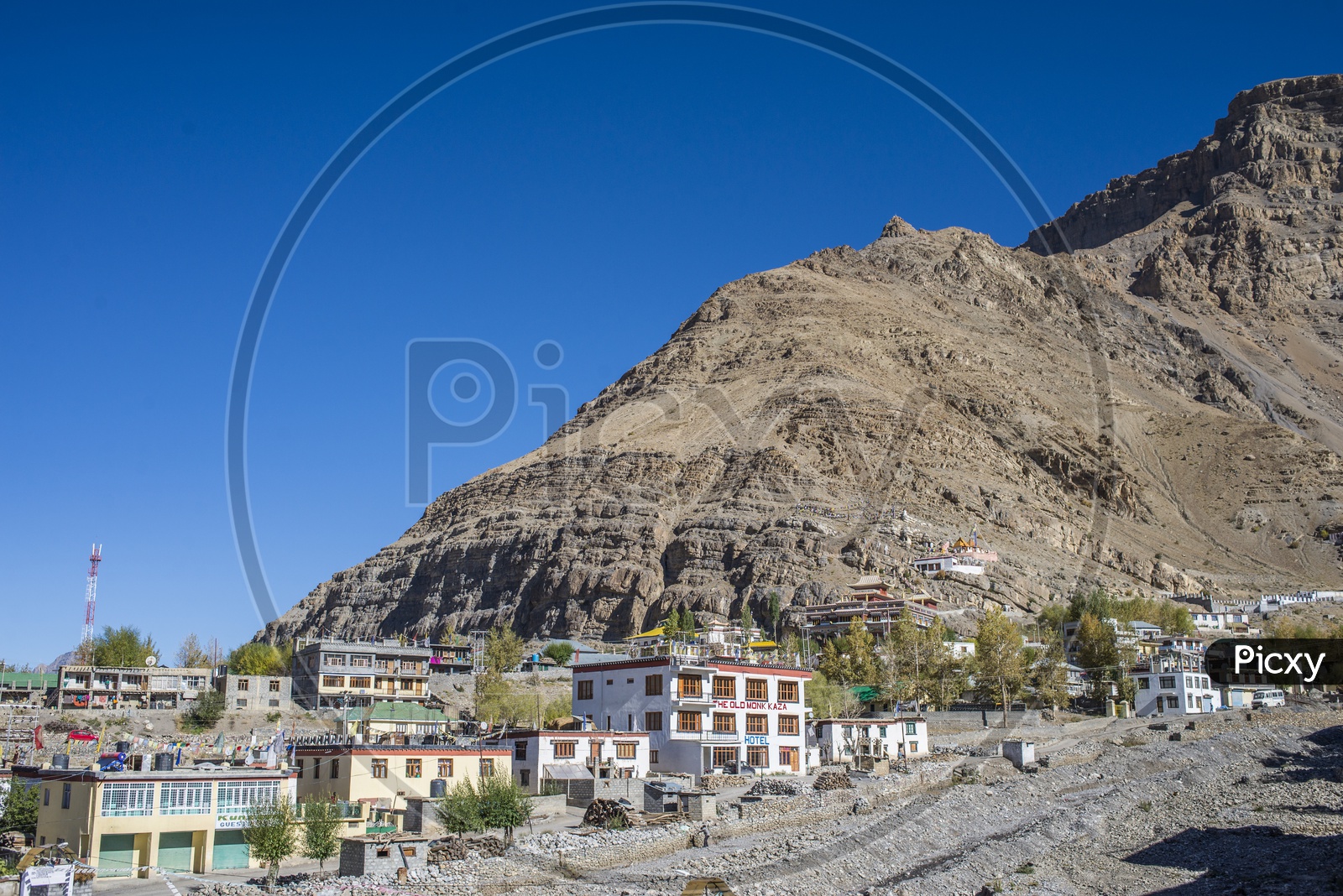 View of Kaza, Spiti Valley
