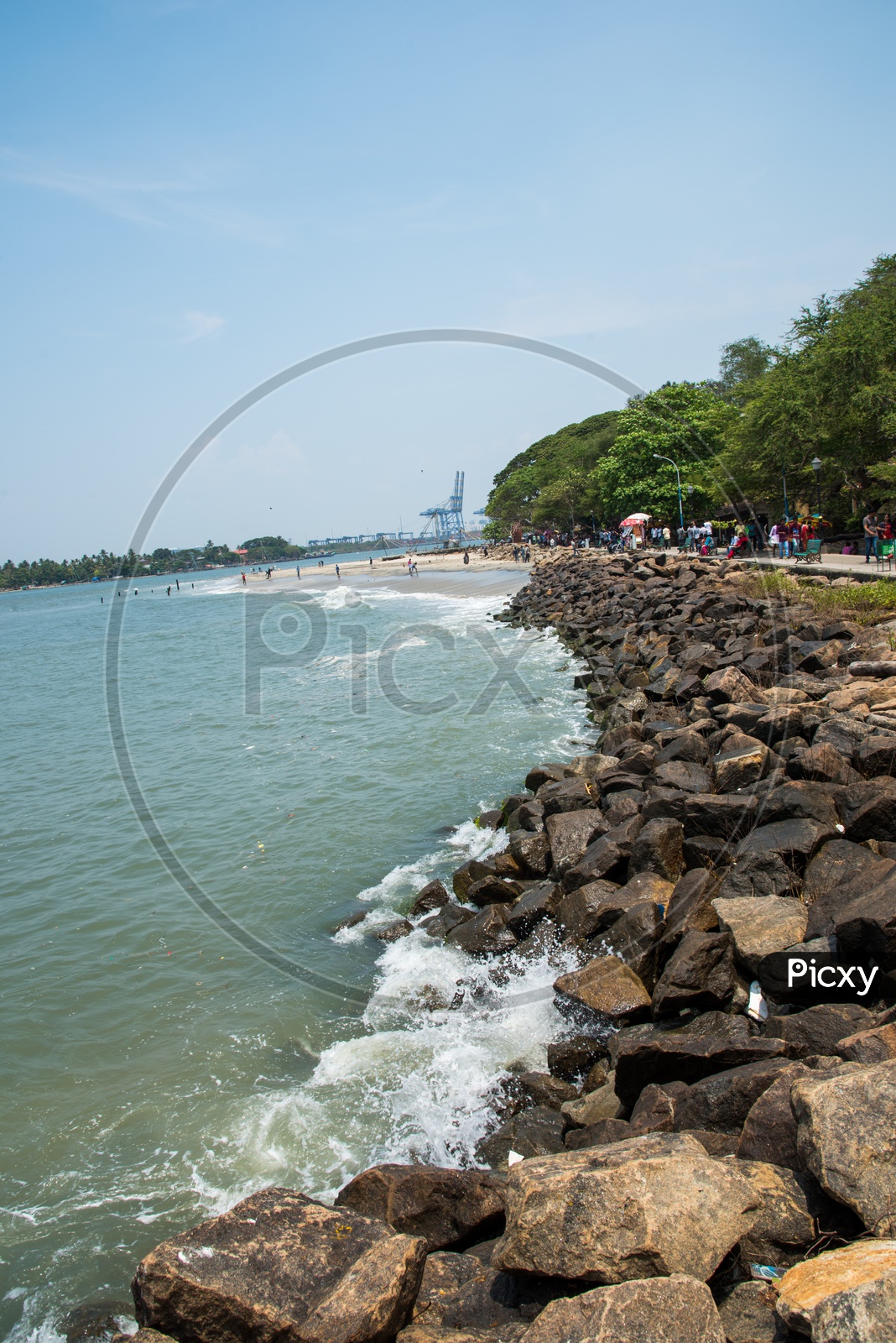 Coast Line at Fort Kochi Beach,Kerala.