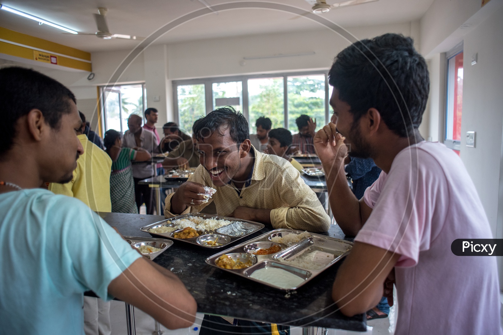 People having food in anna canteen