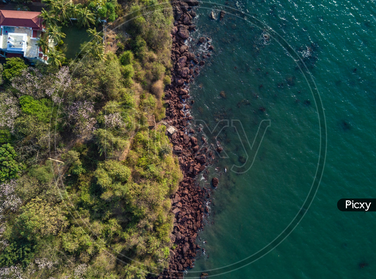 An aerial view of Dona Paula