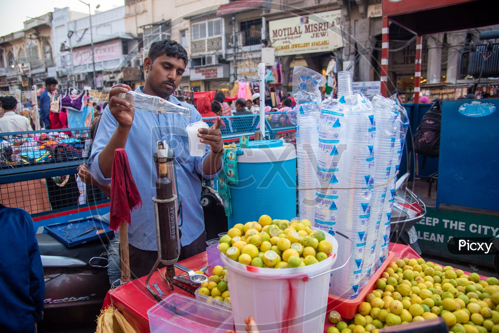 Vendor selling Lemon Soda