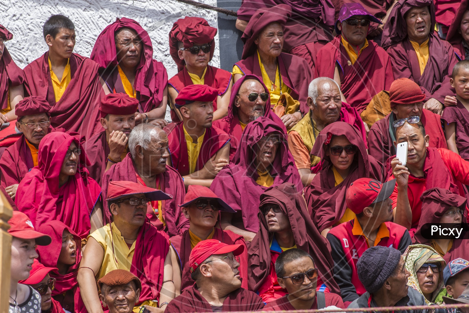 Buddhist Monks at Hemis Festival, Ladakh
