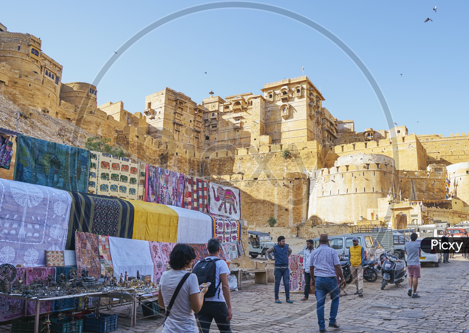 Market by Jaisalmer Fort