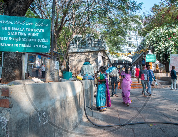 Tirumala footpath starting point,  Lord Venkateswara Swamy Temple Walk way, Tirupati