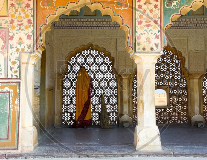 Rajasthani Lady at Amer Palace