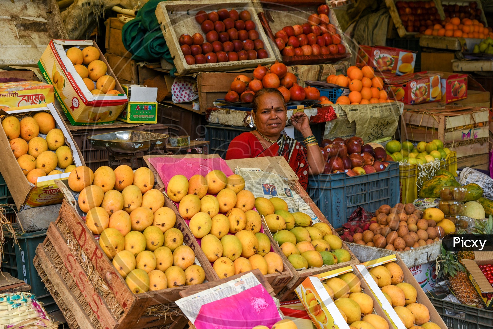 A Lady Fruit Vendor