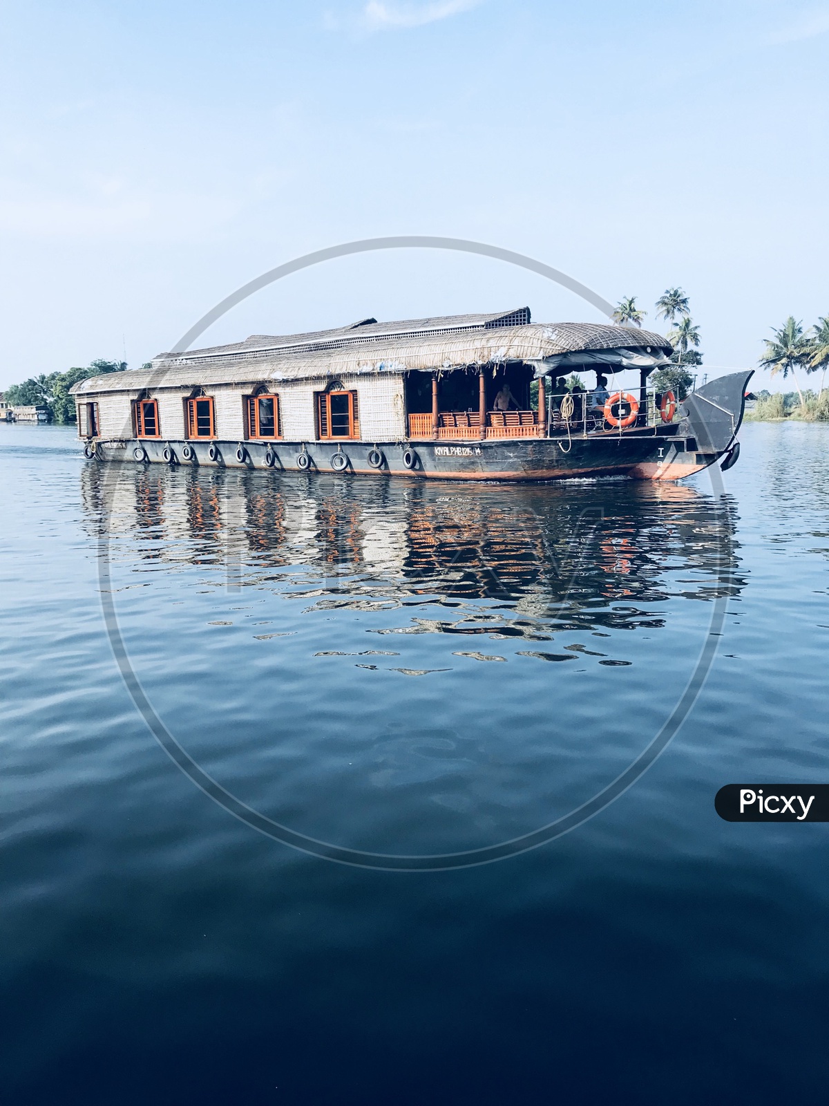 Tourist Boat in Backwaters of Kerala