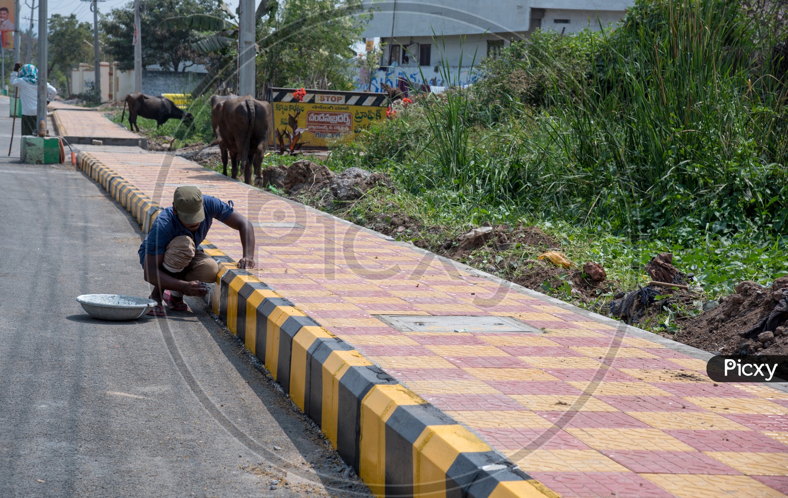 Image Of Footpath Painting Mandadam OS866149 Picxy