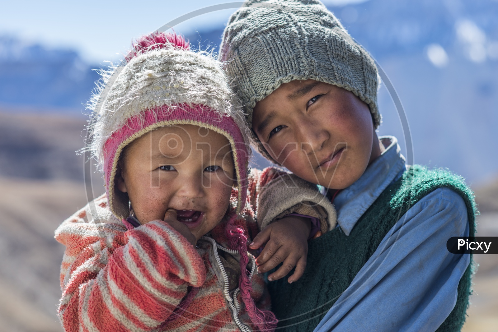 Kids from Hikkim Village, Spiti Valley