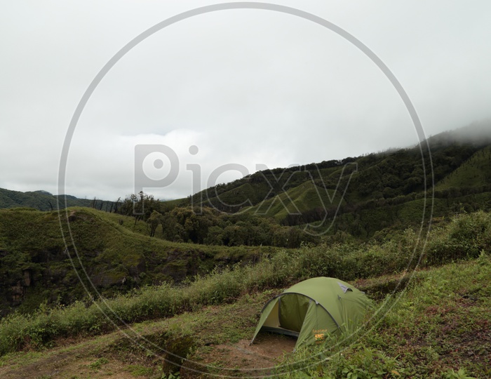Camping at Dzukou valley.