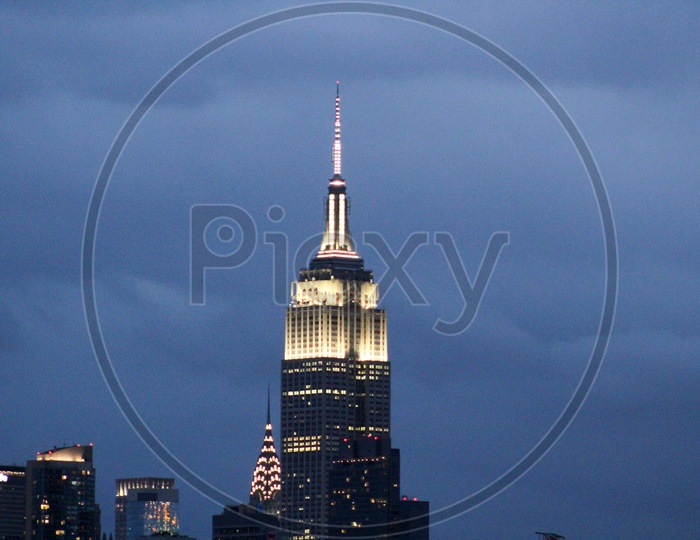 Empire State Building and Manhattan Skyline, New York, New York