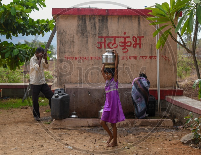 Jal Kumbh / Water Tank in a Village in Maharashtra