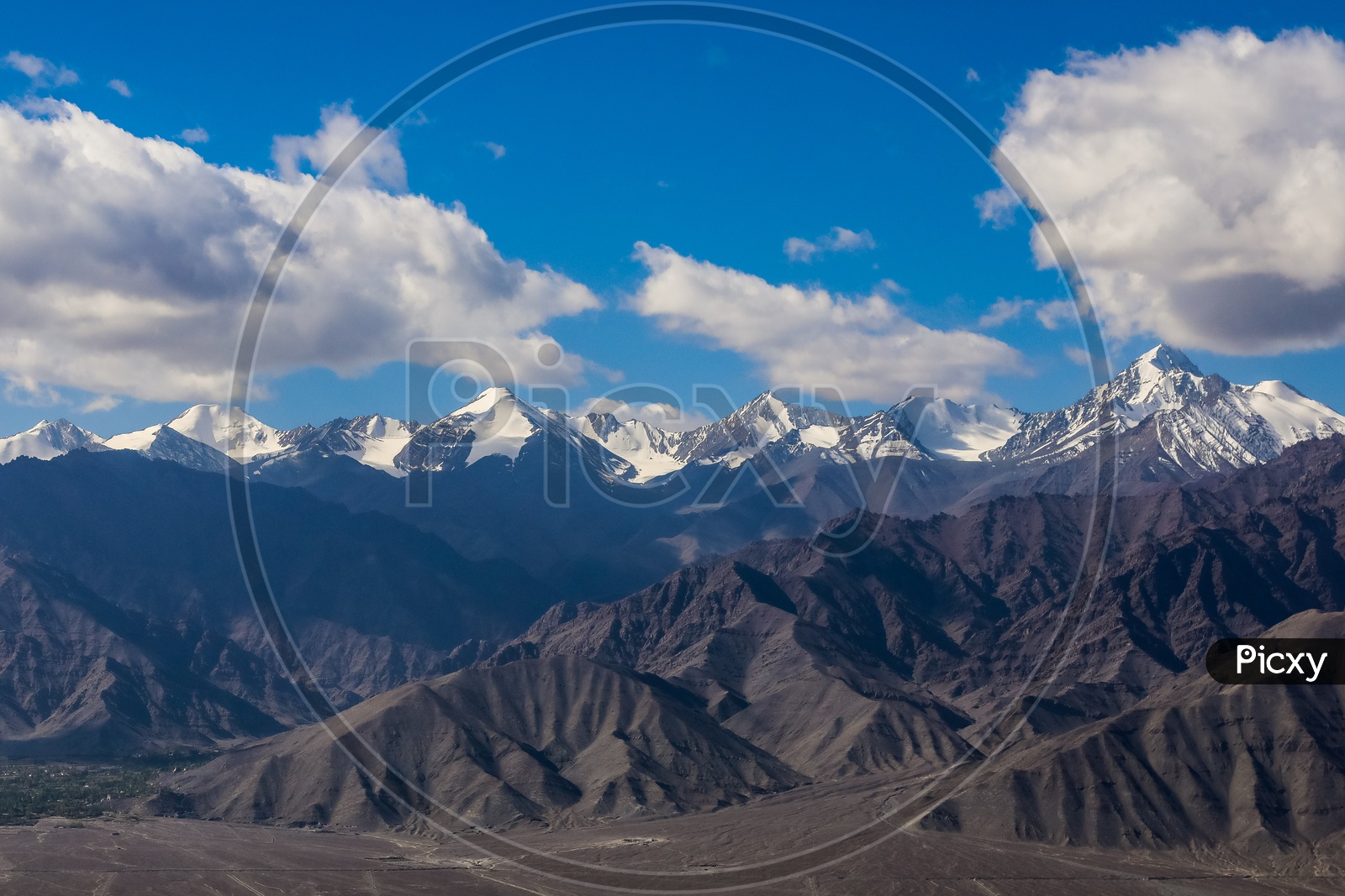 Snow Capped  Mountains in Leh Ladakh region