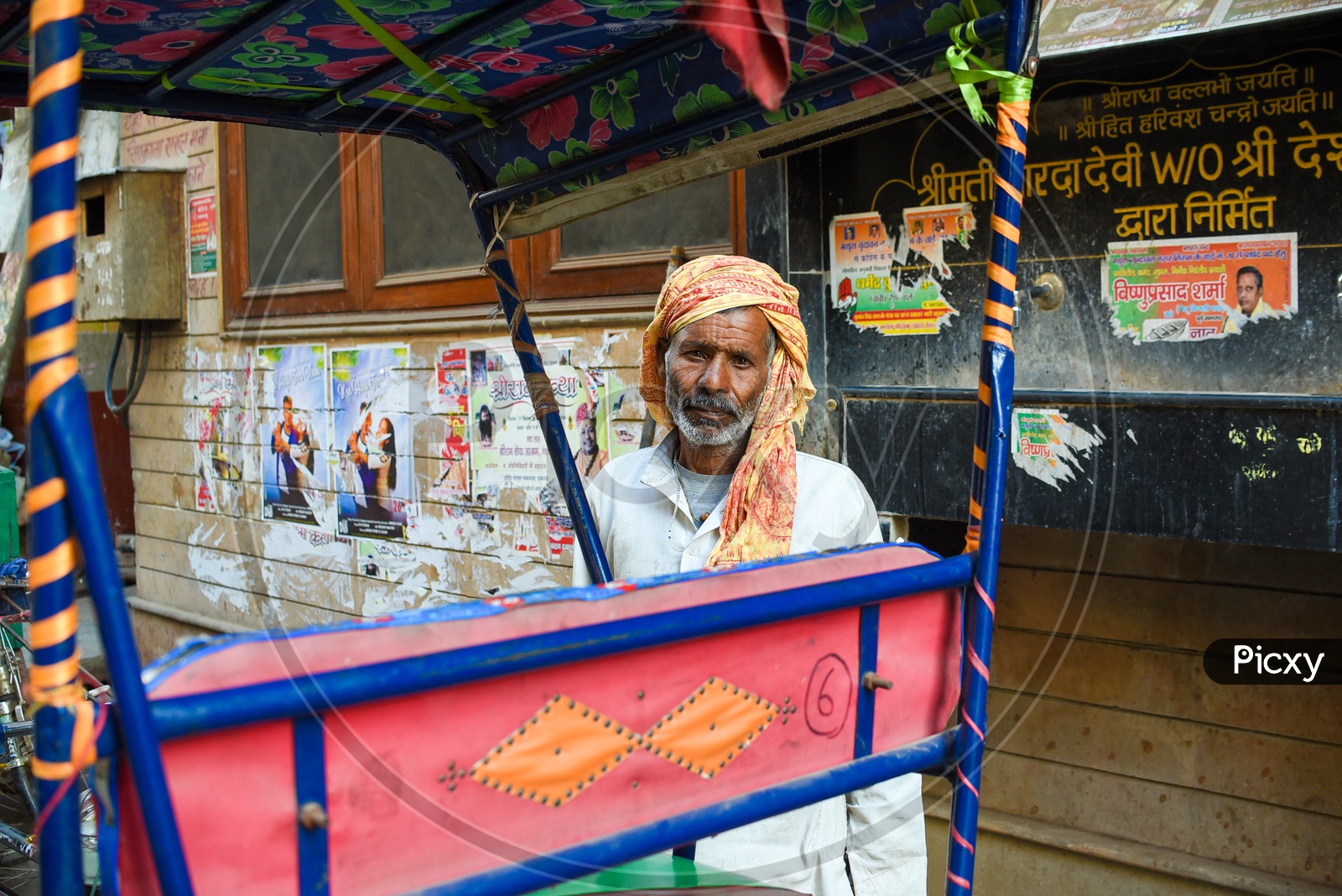 Rickshaw wala in Vrindavan