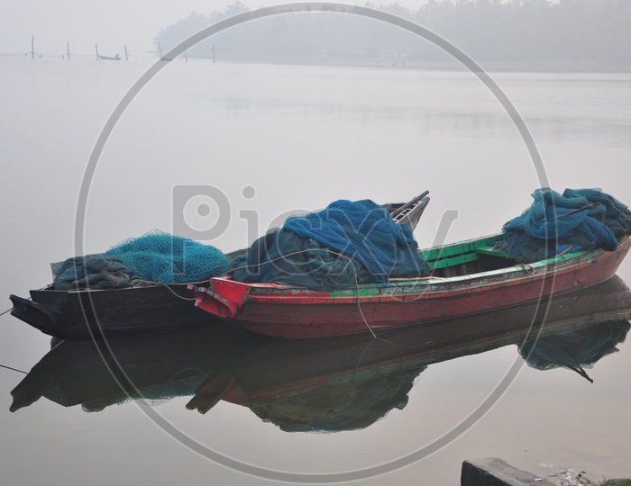 Fisherman Boats on Godavari River