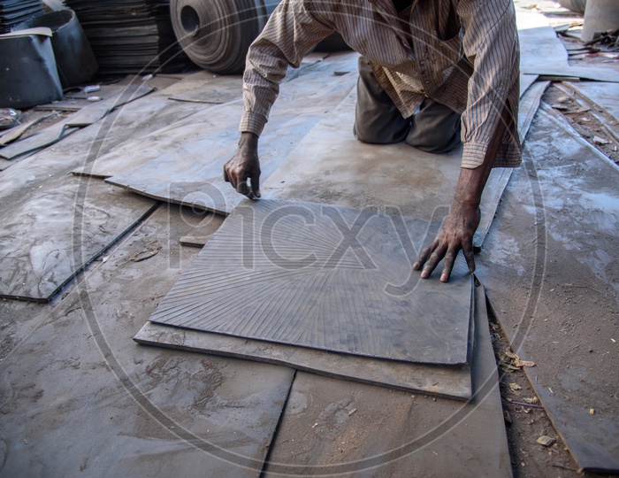 Making  of Mats for Heavy Vehicles..