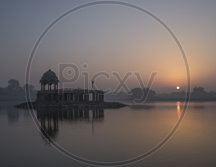 Sunset at Gadisar Lake, Jaisalmer