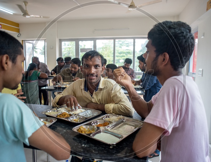 People having food in anna canteen