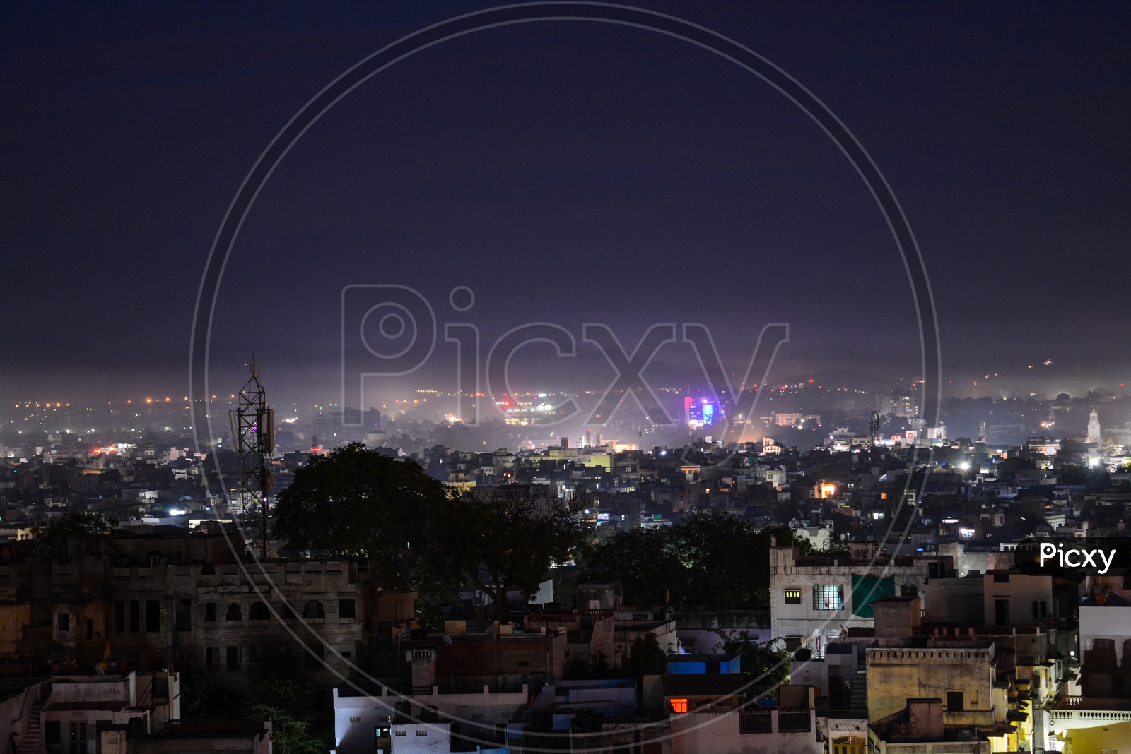 Udaipur City at night